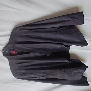 G.I.L.I purple suede open front jacket size 16